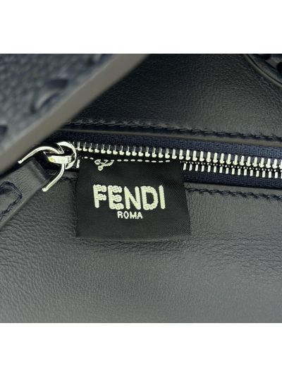 Fendi Medium Baguette Leather Shoulder Crossbody Bag Black 8610 Black 861 2523534