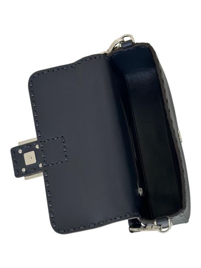 Fendi Medium Baguette Leather Shoulder Crossbody Bag Black 8610 Black 861 2523534