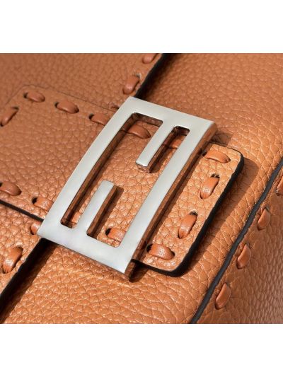 Fendi Medium Baguette Leather Shoulder Crossbody Bag Brown 8610 Brown 861 2523532