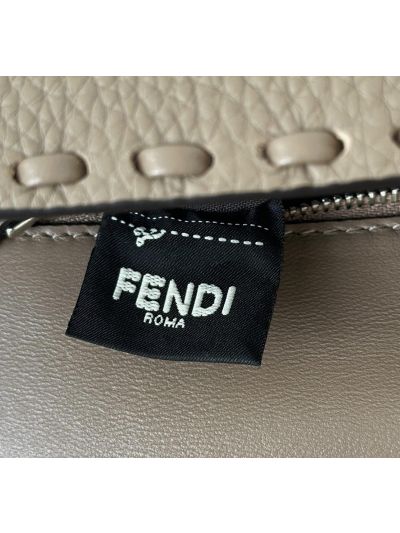 Fendi Medium Baguette Leather Shoulder Crossbody Bag Gray 8610 Gray 861 2523531