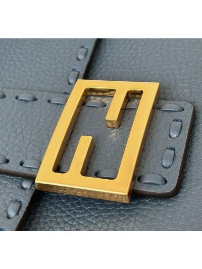 Fendi Medium Baguette Leather Shoulder Crossbody Bag Navy Blue 8610 Navy 2523530