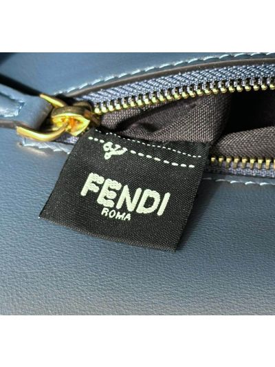 Fendi Medium Baguette Leather Shoulder Crossbody Bag Navy Blue 8610 Navy 2523530