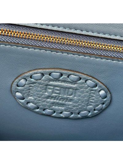 Fendi Medium Baguette Leather Shoulder Crossbody Bag Navy Blue 8610 Navy 2523530