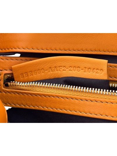 Fendi Medium Baguette Orange FF Nappa Leather Shoulder Crossbody Bag 0135AM Orange 2523602