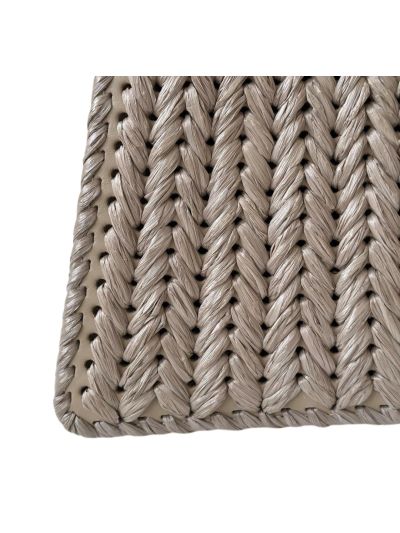 Fendi Medium Peekaboo ISeeU Petite Grey Camellia Braided Leather Bag 80138 Grey 2523735