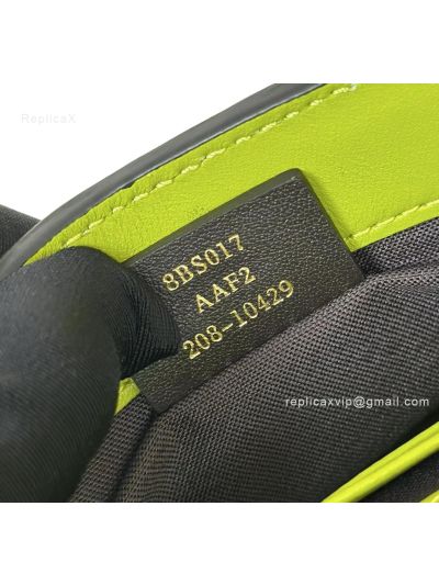 Fendi Mini Baguette Light Green FF Leather Shoulder Crossbody Bag 0135AS Green 2523546