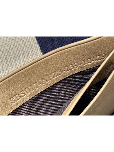 Fendi Mini Baguette Navy Blue FF Jacquard Fabric Shoulder Crossbody Bag A8660 Navy 2523748