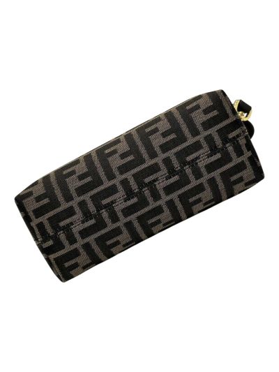 Fendi Mini Boston Travel Bag Brown FF Jacquard Canvas A8665s Brown 2523766