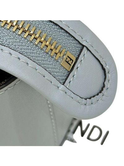 Fendi Mini By The Way Small Boston Bag Light Blue Leather A8570 Blue 2523799