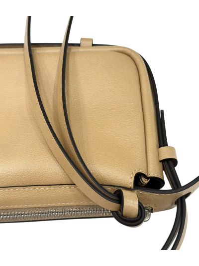 Fendi Mini Simply Fendi Beige Calfskin Leather Shoulder Bag 8662As Beige 2523759