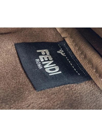 Fendi Mini Simply Fendi Beige Calfskin Leather Shoulder Bag 8662As Beige 2523759