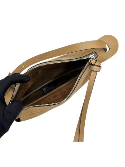 Fendi Mini Simply Fendi Beige Calfskin Leather Shoulder Bag 8662As Beige 2523759