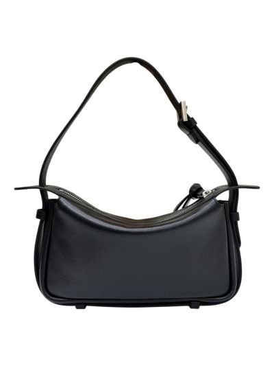 Fendi Mini Simply Fendi Black Calfskin Leather Shoulder Bag 8662As Black 2523761