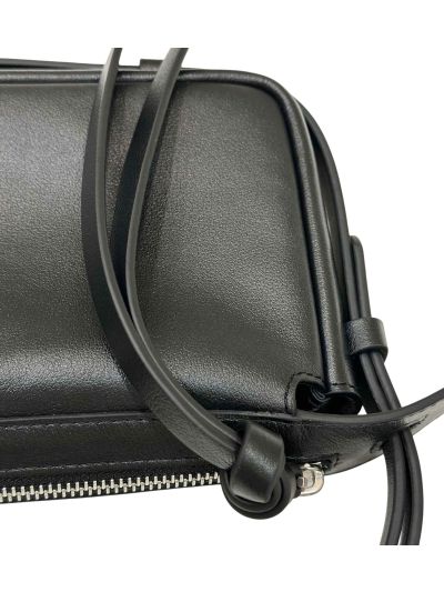 Fendi Mini Simply Fendi Black Calfskin Leather Shoulder Bag 8662As Black 2523761