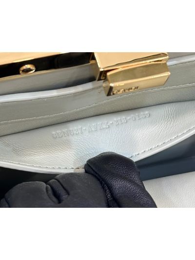 Fendi Peekaboo ISeeU Leather Tote Shoulder Bag Green 80011A Green 800 2523775