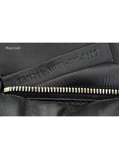 Fendi Peekaboo Mini Black Ostrich Leather Shoulder Crossbody Bag A66806 Black 2523651