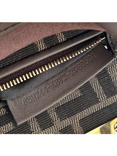 Fendi Peekaboo Mini Small Leather Shoulder Bag Blue 2125FS Blue 212 2523705