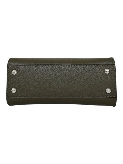 Fendi Peekaboo Small Mini Shoulder Crossbody Bag Dark Green Leather 8615 Green 2523732