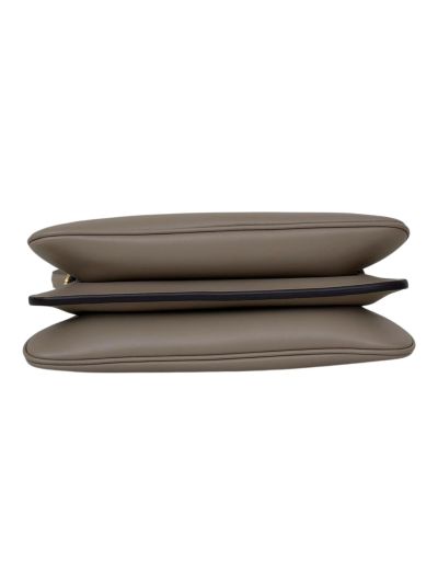 Fendi Peekaboo Small Soft Beige Leather Shoulder Crossbody Bag A80175 Beige 2523617