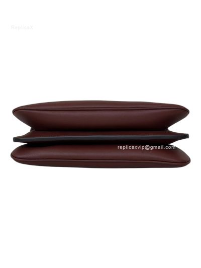 Fendi Peekaboo Small Soft Dark Red Leather Shoulder Crossbody Bag A80175 Red 2523620