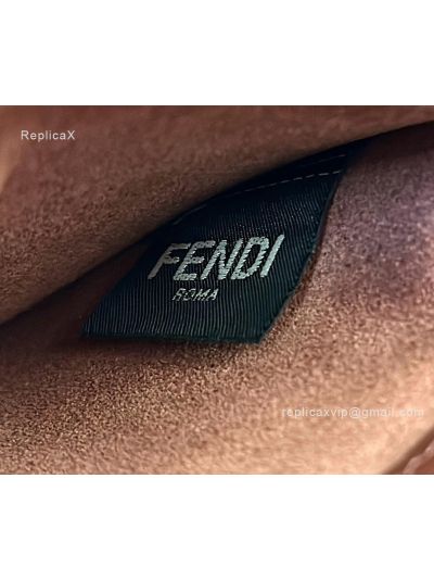 Fendi Peekaboo Soft Burgundy Leather Large Shoulder Bag 80172L Burgundy 2523702