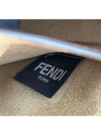 Fendi Peekaboo Soft Camel Beige Leather Large Shoulder Bag 80172L Camel 2523704