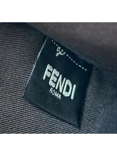 Fendi Roll Large Navy Blue FF Jacquard Shopping Tote Shoulder Bag 8661B Navy 2523720