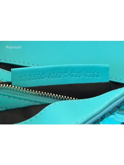 Fendi Sequins Baguette Medium Flap Shoulder Crossbody Bag Light Blue 8601AL Blue 860 2523554