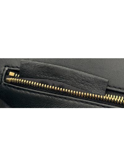 Fendi Small Peekaboo Black Leather Tote Shoulder Bag A8383 Black 2523632