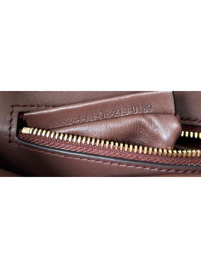 Fendi Small Peekaboo Dark Brown Python Leather Tote Shoulder Bag A66803 Brown 2523701