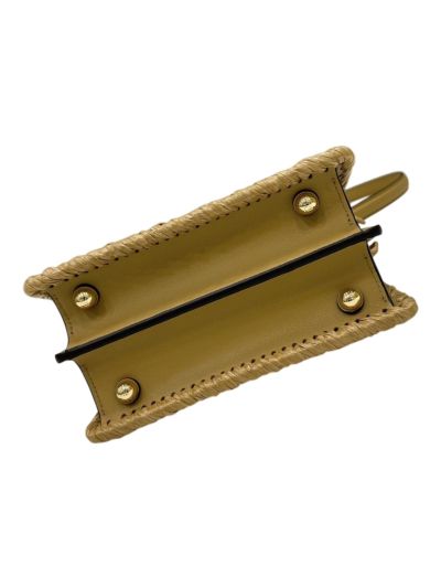 Fendi Small Peekaboo ISeeU Petite Brown Camellia Braided Leather Bag 80169s Brown 2523764