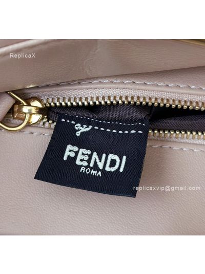 Fendi Small Peekaboo Pink Leather Tote Shoulder Bag A8383 Pink 2523635