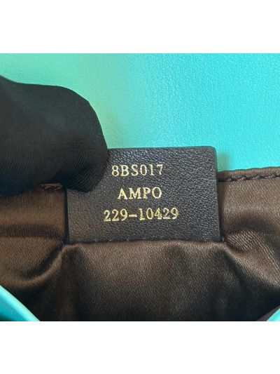 Fendi Small Sequins and Leather Baguette Flap Shoulder Bag Light Blue 8601s Blue 860 2523687