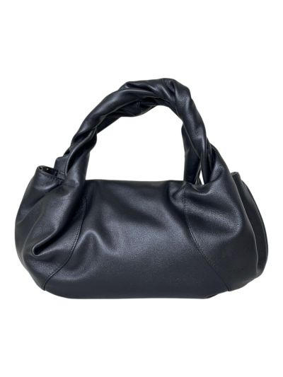 Fendi Small Spy Black Leather Tote Shoulder Bag 80888s Black 2523561