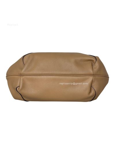 Fendi Small Spy Light Beige Leather Tote Shoulder Bag 80888s Beige 2523562