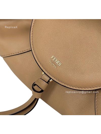 Fendi Small Spy Light Beige Leather Tote Shoulder Bag 80888s Beige 2523562