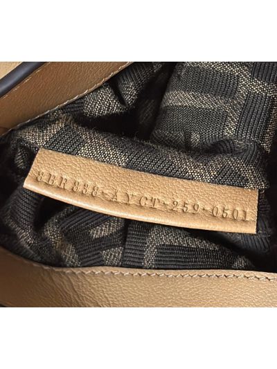 Fendi Small Spy Light Beige Leather Tote Shoulder Bag 80888s Beige 2523562