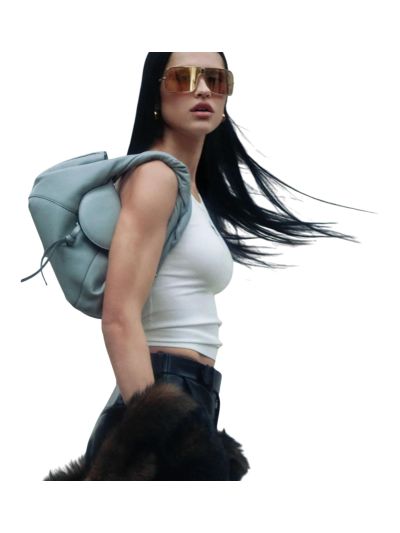 Fendi Small Spy Light Blue Leather Tote Shoulder Bag 80888s Blue 2523563