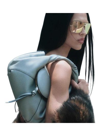 Fendi Small Spy Light Blue Leather Tote Shoulder Bag 80888s Blue 2523563