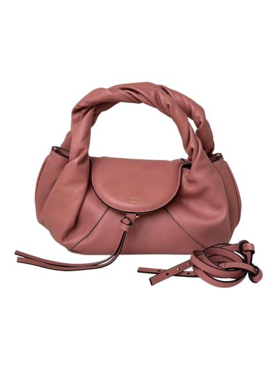 Fendi Small Spy Pink Leather Tote Shoulder Bag 80888s