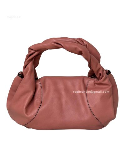 Fendi Small Spy Pink Leather Tote Shoulder Bag 80888s Pink 2523574