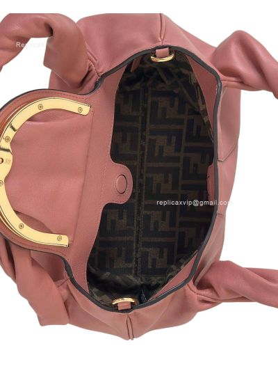 Fendi Small Spy Pink Leather Tote Shoulder Bag 80888s Pink 2523574