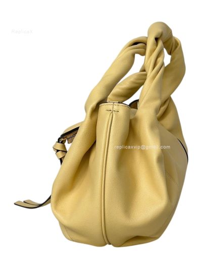 Fendi Small Spy Yellow Leather Tote Shoulder Bag 80888s Yellow 2523528