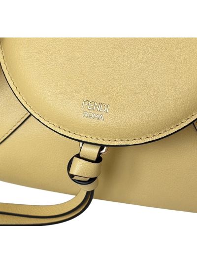 Fendi Small Spy Yellow Leather Tote Shoulder Bag 80888s Yellow 2523528