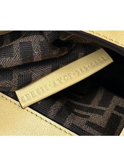 Fendi Small Spy Yellow Leather Tote Shoulder Bag 80888s Yellow 2523528