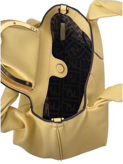 Fendi Small Spy Yellow Leather Tote Shoulder Bag 80888s Yellow 2523528