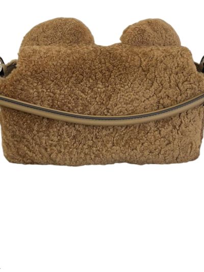 Fendi Teddy Bear Baguette Flap Shoulder Bag Brown Brown 2523677