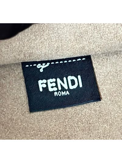 Fendi White FF Embossed Medium Sunshine Shopper Tote Bag A8597L White 2523579