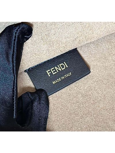 Fendi White FF Embossed Medium Sunshine Shopper Tote Bag A8597L White 2523579