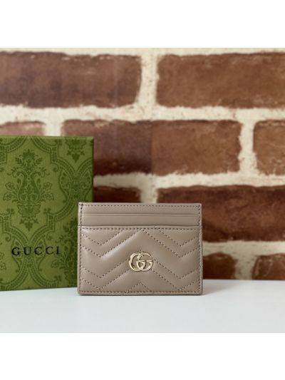 Gucci GG Marmont Card Case Nude 443127